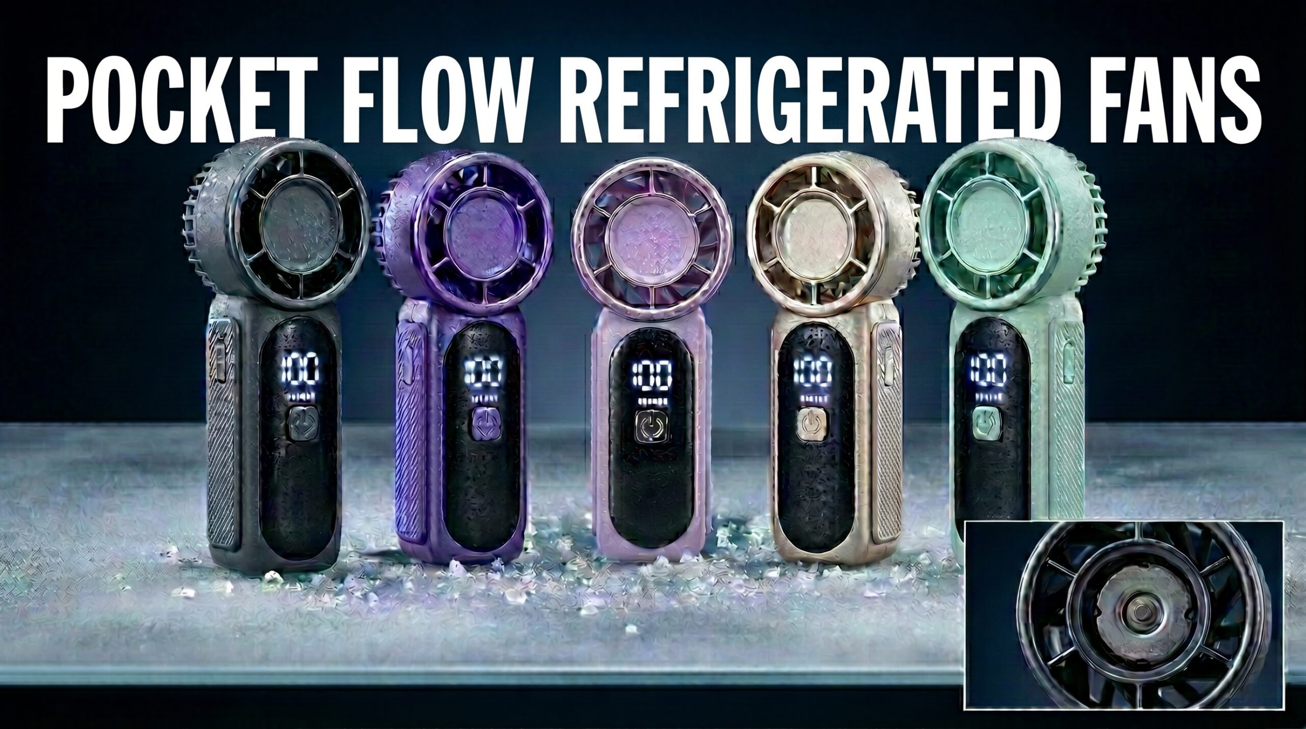 pocket flow silent portable refrigerated fan