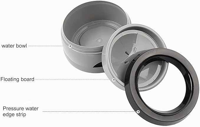 pet water bowl for traveling and cars, anti skid & anti splash & non wet mouth & non spill for dogs and cats