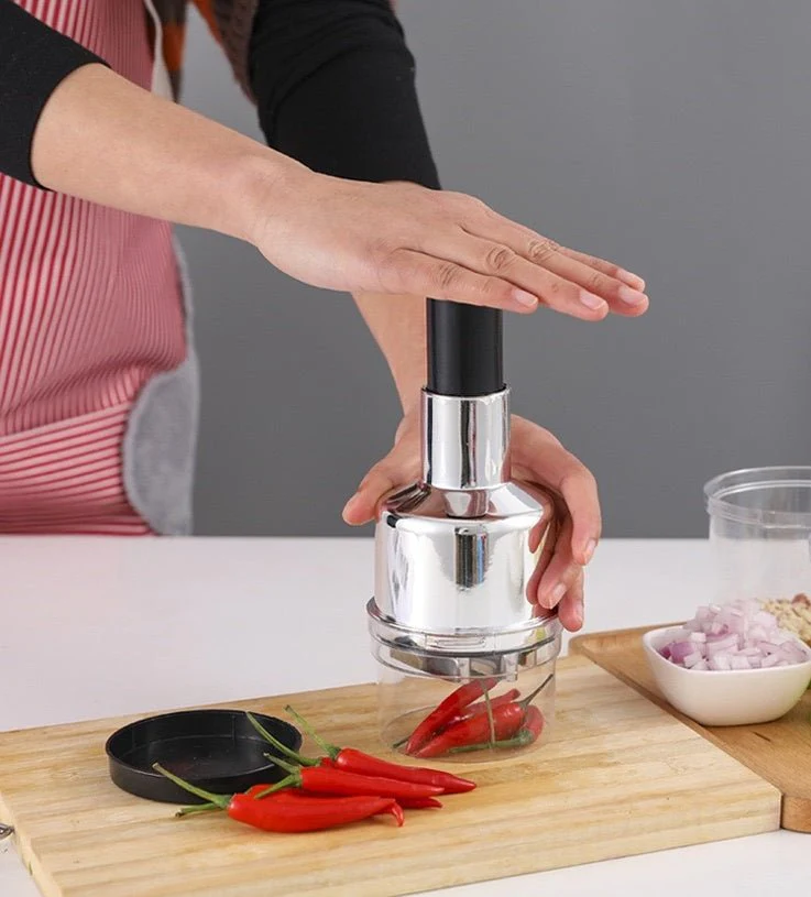 multi function garlic cutter vegetable cutter meat dicer stainless steel