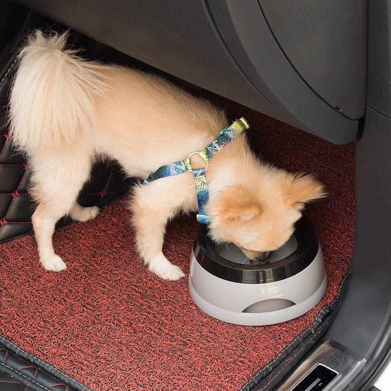 pet water bowl for traveling and cars, anti skid & anti splash & non wet mouth & non spill for dogs and cats
